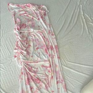 SHEIN Pink Floral Maxi Dress